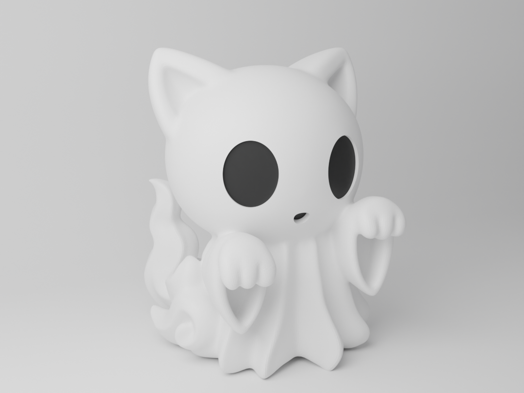 Cat funny ghost