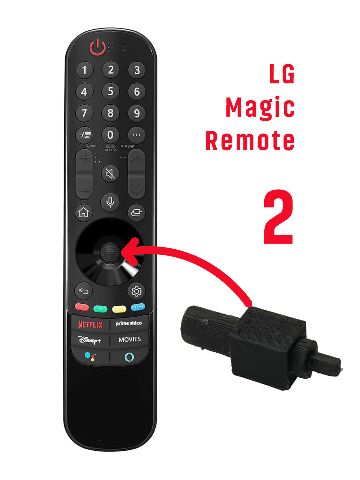 LG magic remote 2 wheel replacement