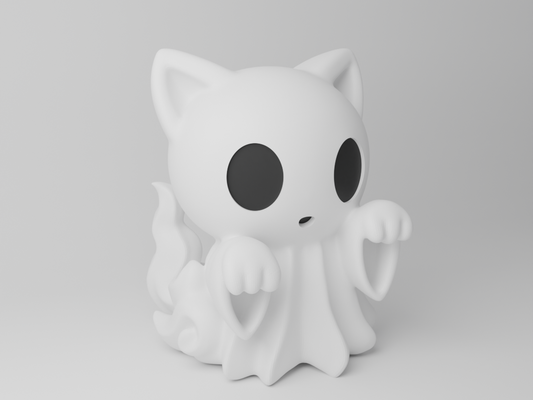 Cat funny ghost