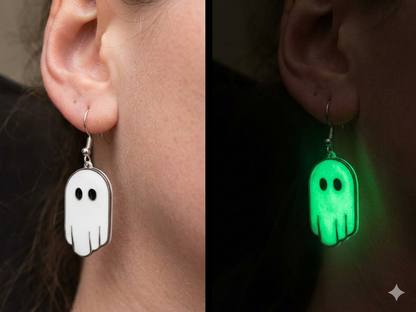 funny ghost ear rings