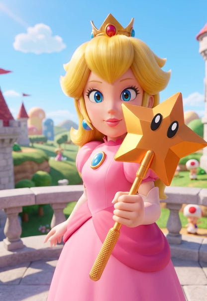 gold Mario pay magic wand